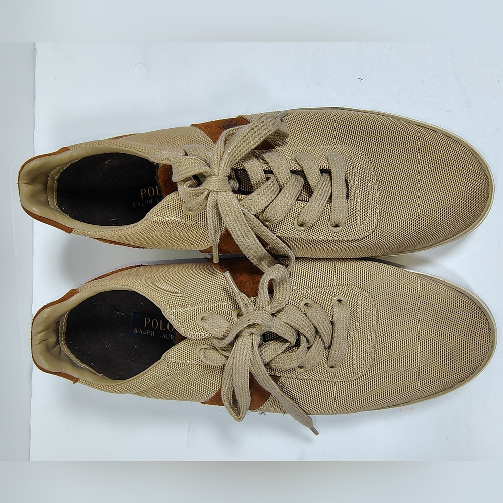 Polo by Ralph Lauren Suede Tan Hanford Men's Shoes Size 11.5 D